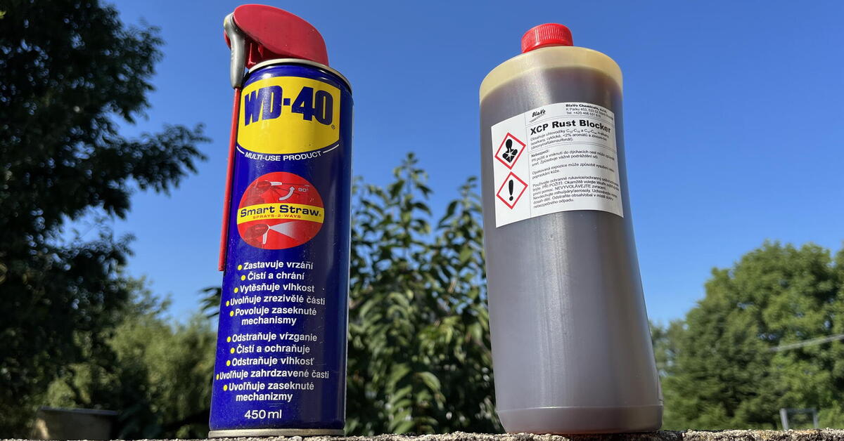 XCP Rust Blocker a WD-40 – jak dobře chrání proti korozi? - Portál řidiče