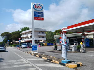 Čerpací stanice Itálie Esso