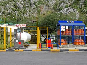 Čerpací stanice LPG na cestě do Chorvatska