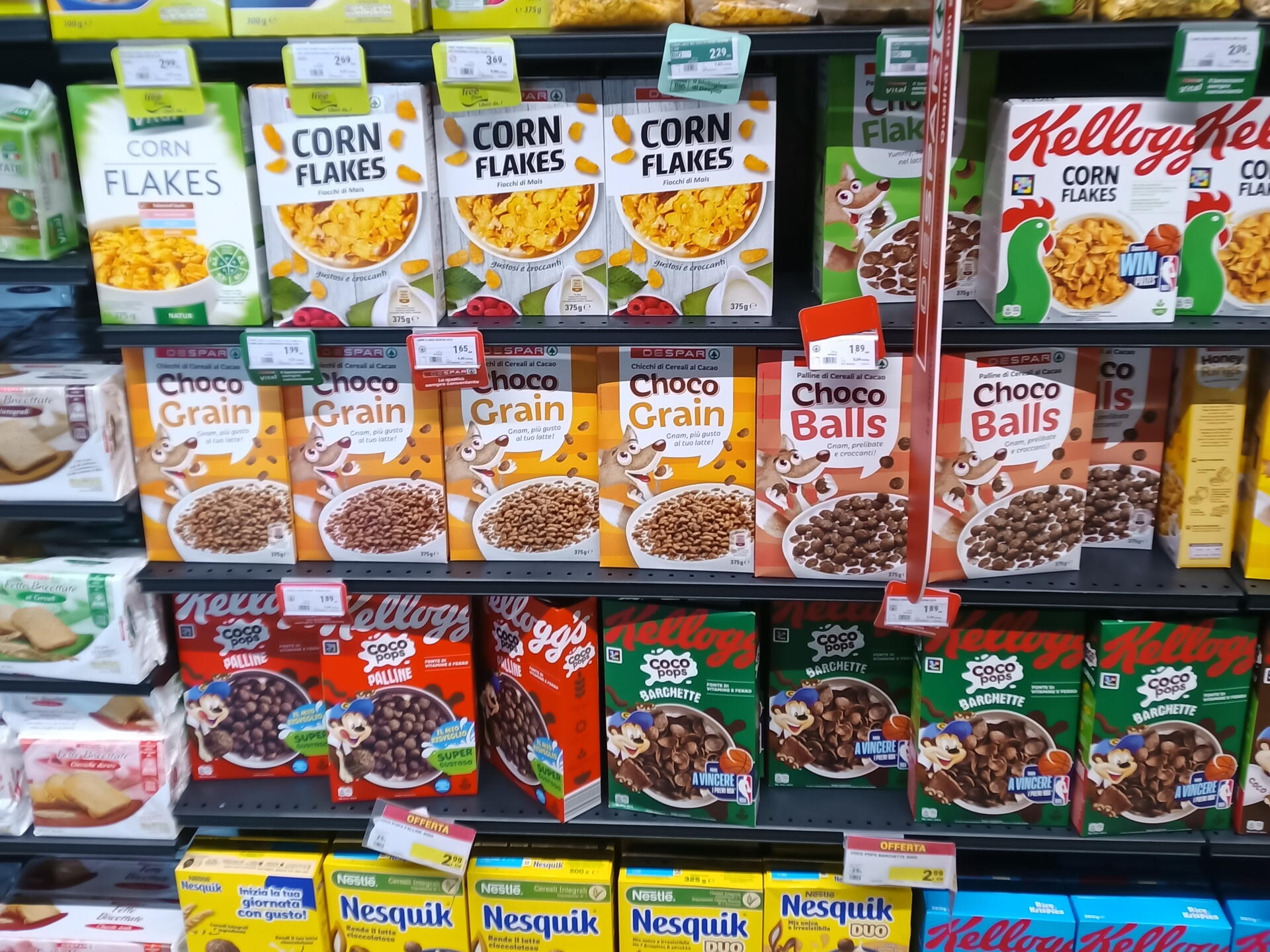 Ceny cereálií v Itálii