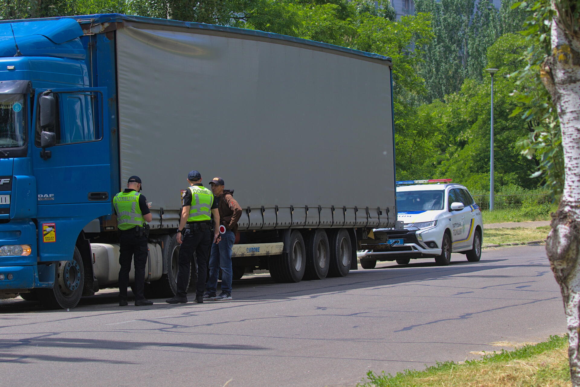 DSRC: Policejní kontroly tachografů