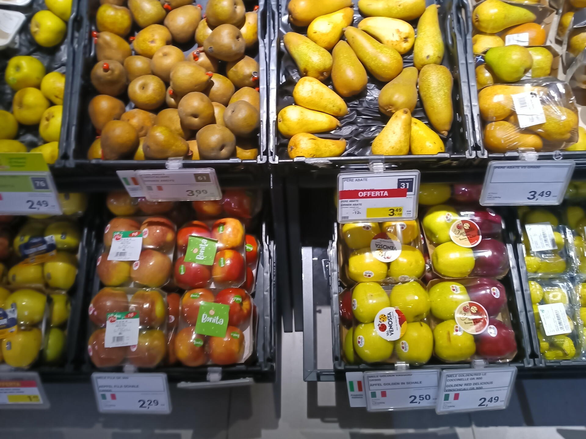 Itálie a Česko: rozdíly v cenách potravin