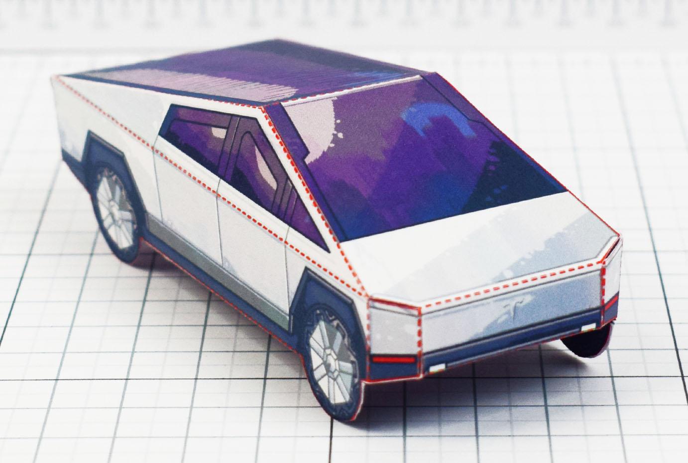 Papírový model Tesla CyberTruck