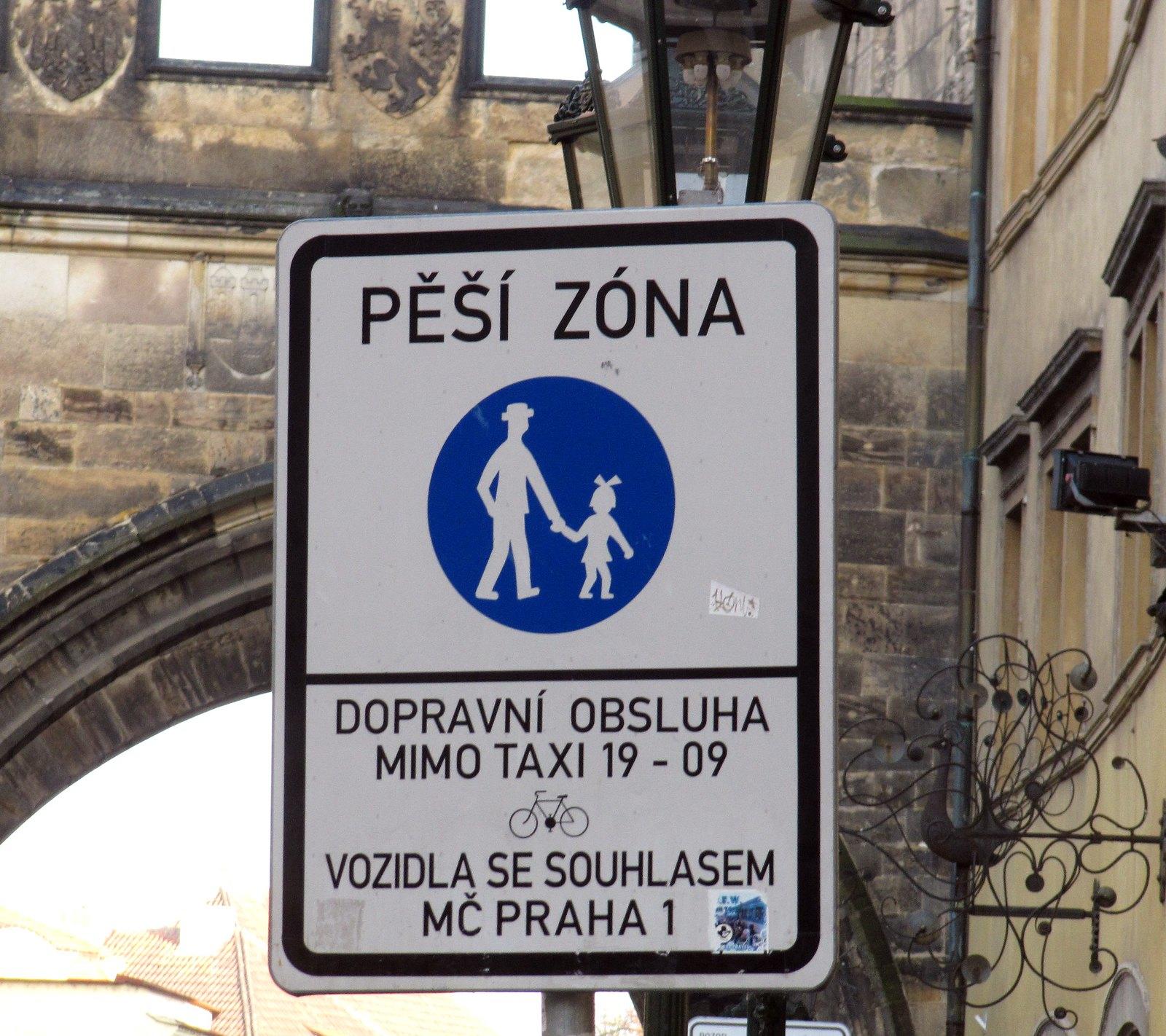 Parkování v obytné a pěší zóně