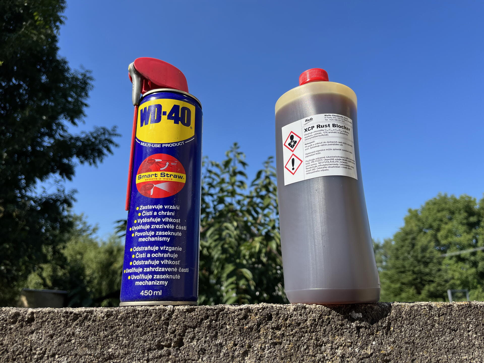 Srovnání XCP Rust Blocker a WD-40