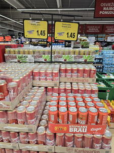 Aktuální ceny potravin v Chorvatsku - pivo plech
