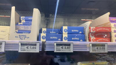 Aktuální ceny potravin v Itálii k 16.7.