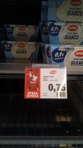 Aktuální ceny potravin v Itálii k 7.8.