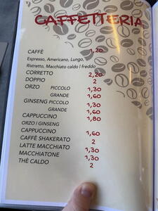 Aktuální ceny restaurace Korallo Pizza
