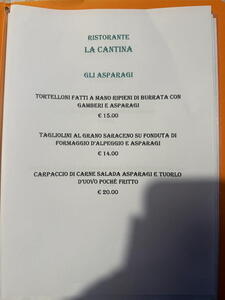 Aktuální ceny restaurace La Cantina