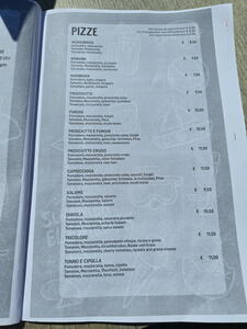 Aktuální ceny v restauracích v Itálii