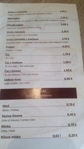 Aktuální ceny v restauracích ve Slovinsku k 4.8.