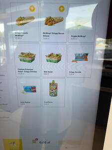 Aktuální nabídka v polském McDonalds