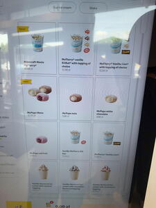 Aktuální nabídka v polském McDonalds