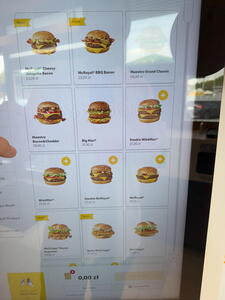 Aktuální nabídka v polském McDonalds