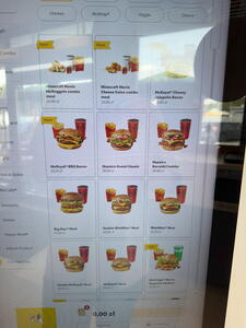 Aktuální nabídka v polském McDonalds