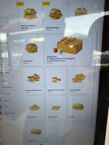 Aktuální nabídka v polském McDonalds