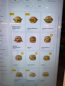 Aktuální nabídka v polském McDonalds