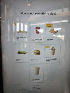 Aktuální nabídka v polském McDonalds