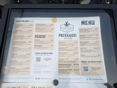 Aktuální nabídka v restauraci v Gdaňsku
