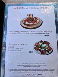 Aktuální nabídky a ceny v italských restauracích