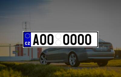 Běžná registrační značka