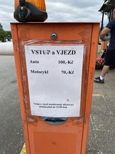 Ceník autokempu Rozkoš