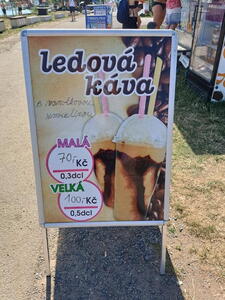 Ceník ledové kávy v ATC Merkur