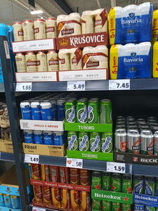 Ceny piva Chorvatsko 2024