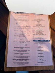 Ceny v restauraci v chorvatské Crikvenici