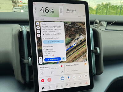 Infotainment Volvo EX30 a plánování trasy