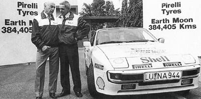 Juan Manuel Fangio a Porsche 944 S z projektu Luna