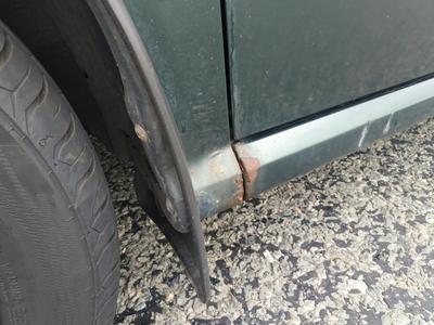 Koroze (rez) u testovaného vozu Škoda Fabia 1.4 MPI