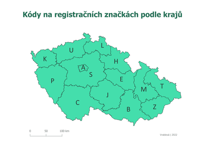 Kraje podle SPZ (RZ)