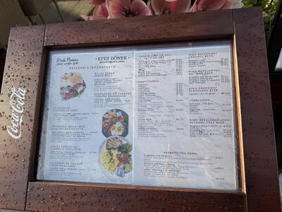 Menu v Polských restauracích