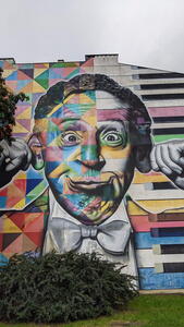 Mural s podobiznou Arthura Rubinsteina – autor Eduardo Kobra