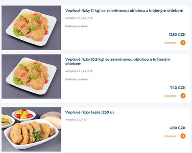 Nabídka pokrmů, které si můžete u Smartwings objednat s předstihem