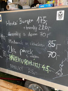Nabídka v jednom ze stánků