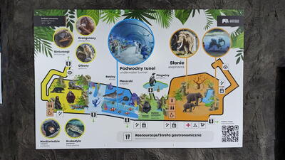 Orientarium ZOO Łódź – mapa Orientaria