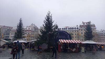 Pohled na adventní náměstí