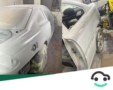 Postup při lakování auta BMW E46 coupe