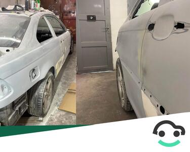 Postup při lakování auta BMW E46 coupe