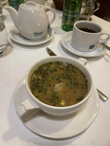 Restaurace pod Baranem - polévka Żur śląski 