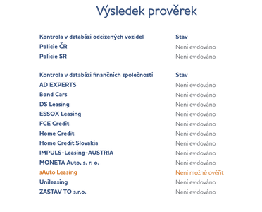 VinCheck - výsledek prověrek