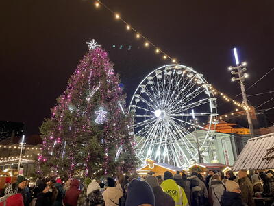 Vyhlídkové kolo a adventní trhy v Katovicích