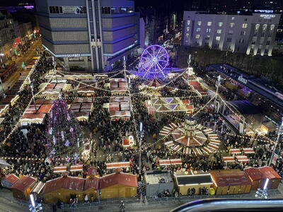 Vyhlídkové kolo a adventní trhy v Katovicích