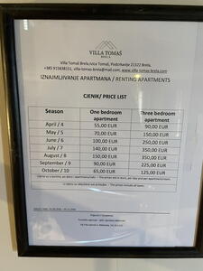 Za pět nocí jsme ve dvou lidech zaplatili přes Booking necelých 9 000 korun. 