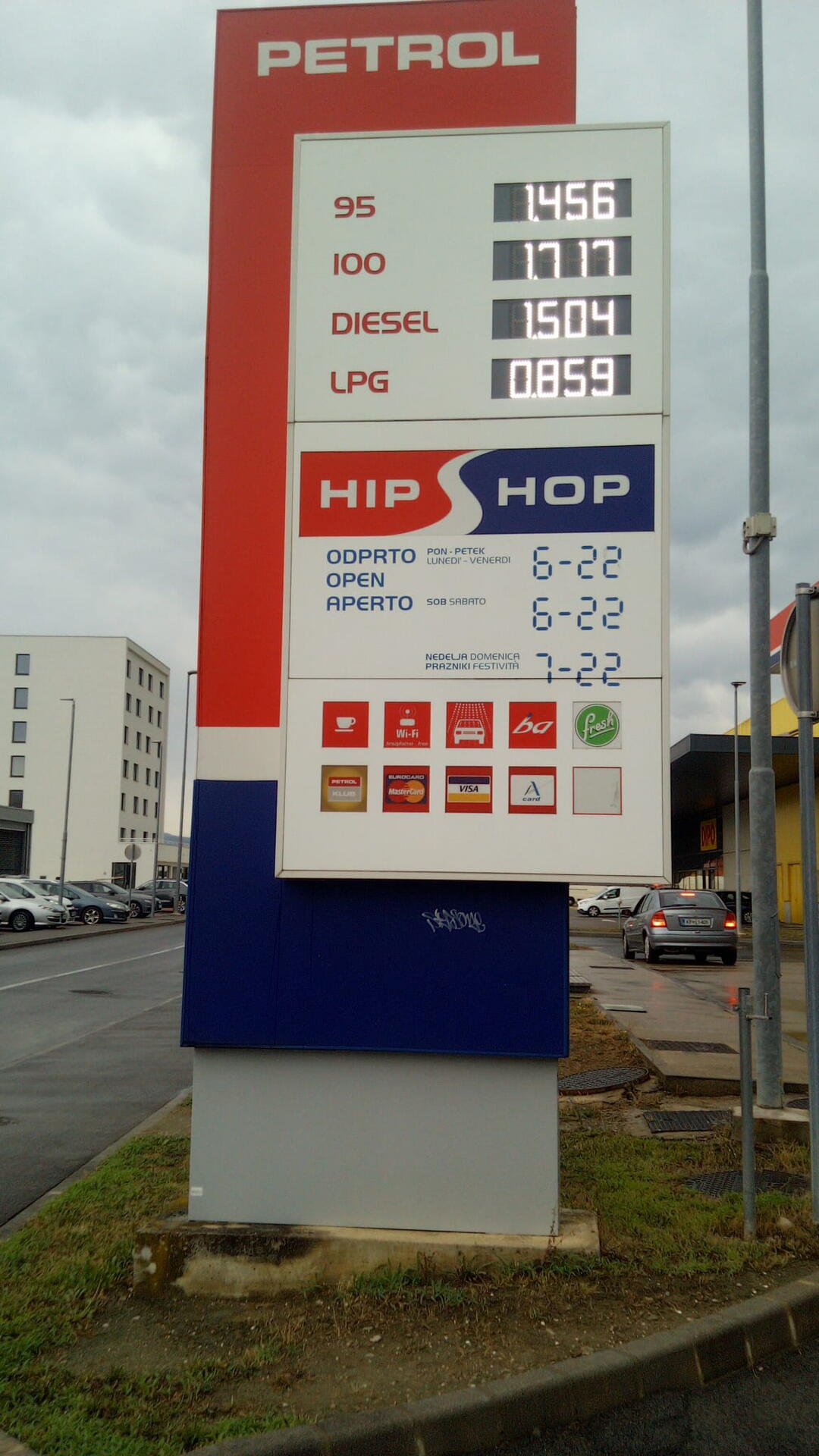 Aktuální ceny pohonných hmot ve Slovinsku k 4.8.