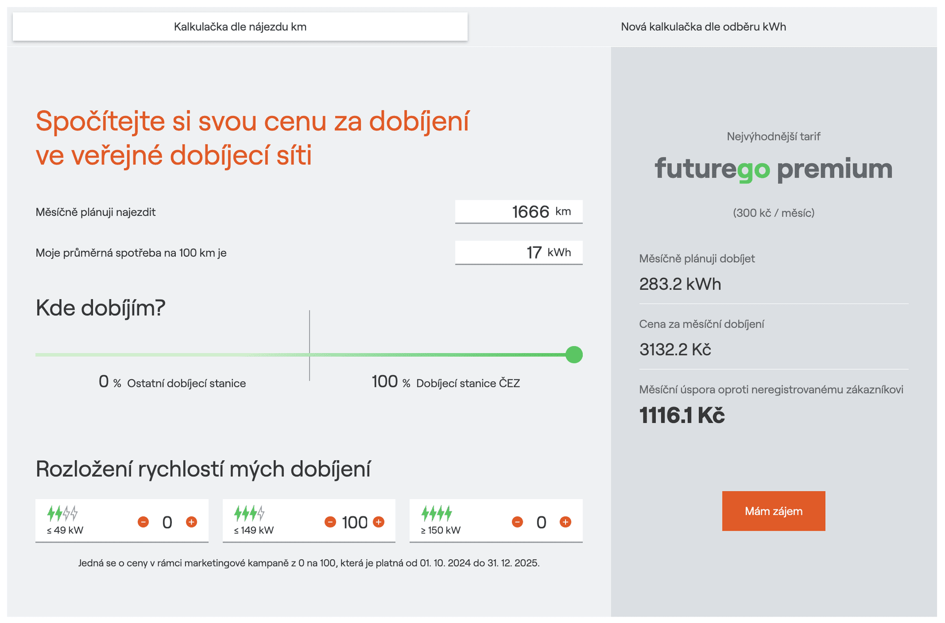 ČEZ nabíjení elektromobilu