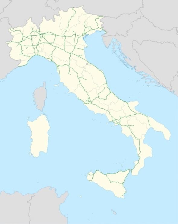Italská dálniční síť